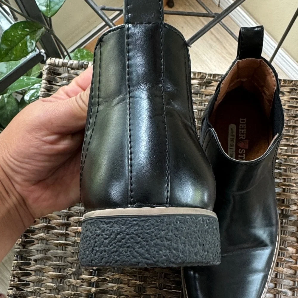 Deer Stags Big Boys Zane black Ankle Boots Kids‎ Size 2